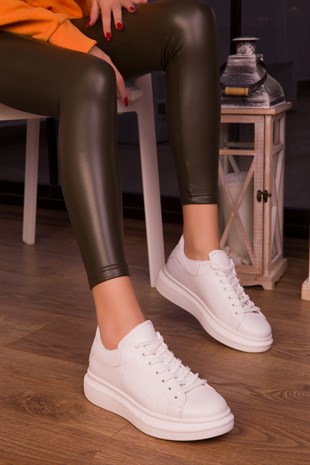 Sasha Beyaz Kadın Sneaker 15732